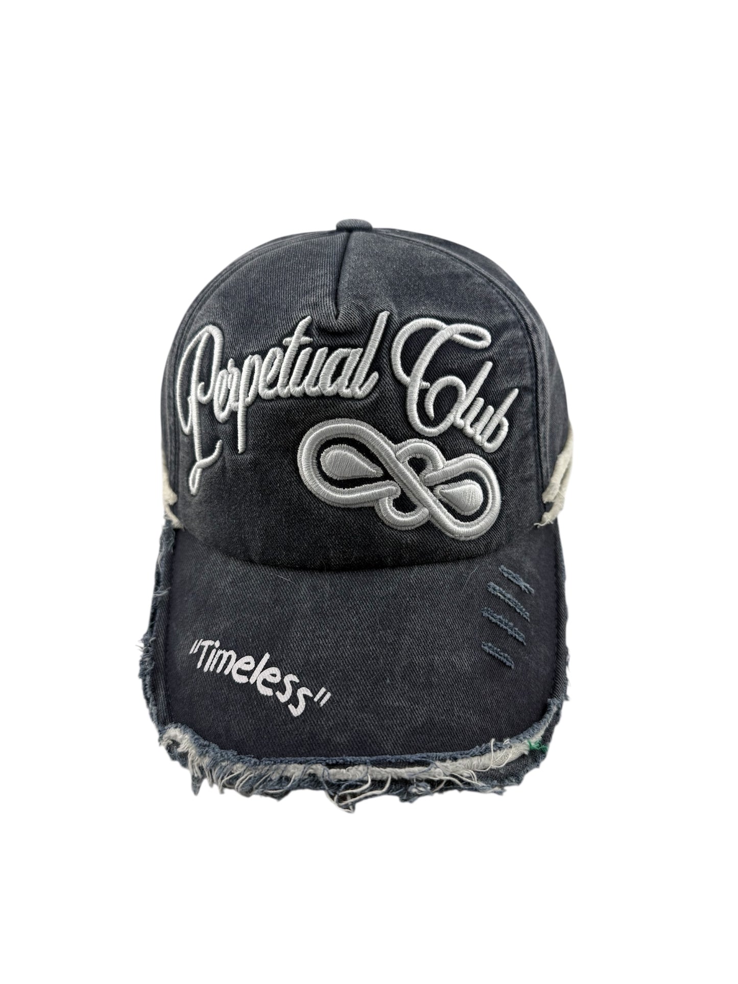 Navy Blue Raw Baseball Cap